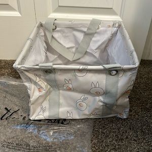 Square Utility Tote- Bunny Tails